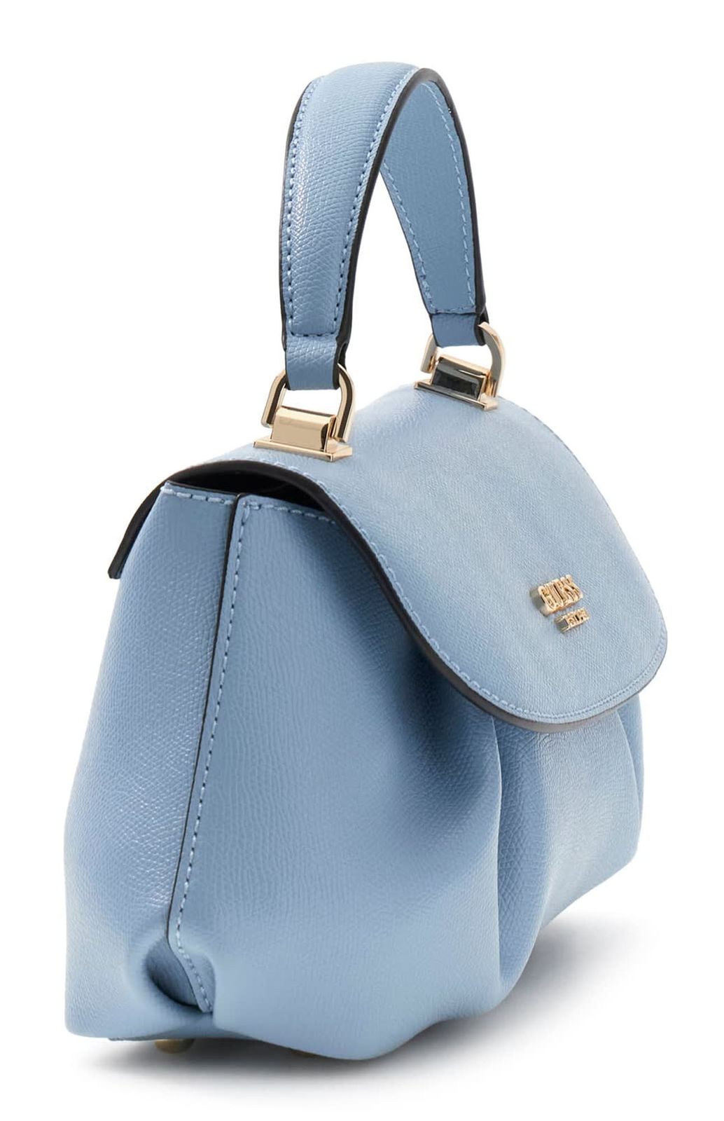 GUESS Amorette Top Handle Flap Bag Light Blue GUESS Amorette Top Handle Flap Bag Light Blue