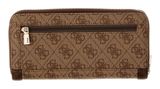 GUESS Lindsey SLG Zip Around Wallet L Latte Logo GUESS Lindsey SLG Zip Around Wallet L Latte Logo
