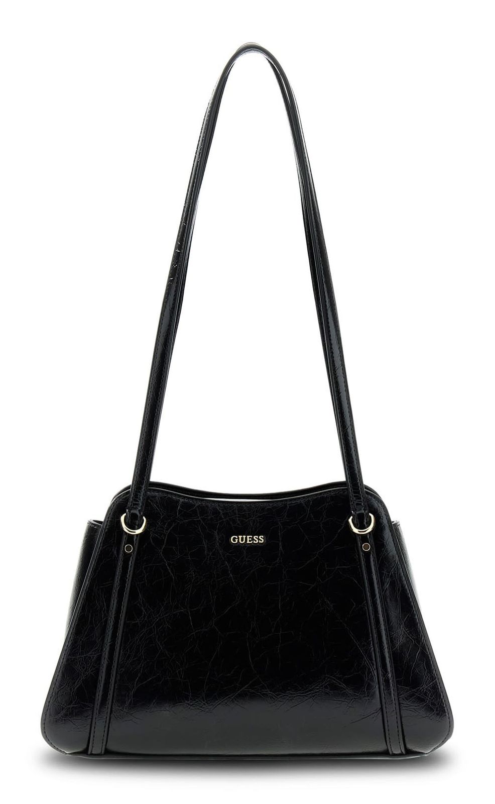 GUESS Xena Shoulder Satchel Bag Black