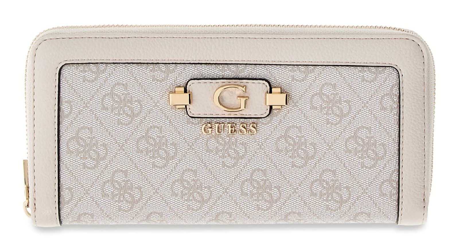 GUESS Lindsey SLG Zip Around Wallet L Bone Logo