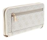 GUESS Lindsey SLG Zip Around Wallet L Bone Logo GUESS Lindsey SLG Zip Around Wallet L Bone Logo
