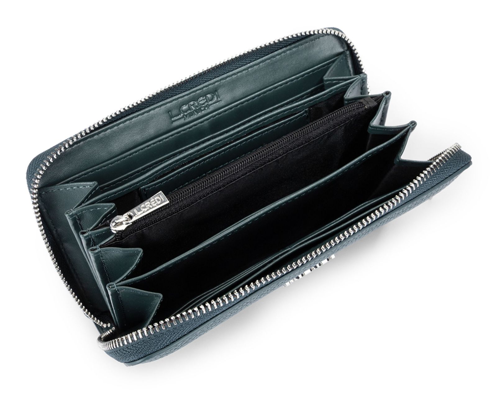 L.CREDI Perla Zip Around Wallet Night Sea L.CREDI Perla Zip Around Wallet Night Sea