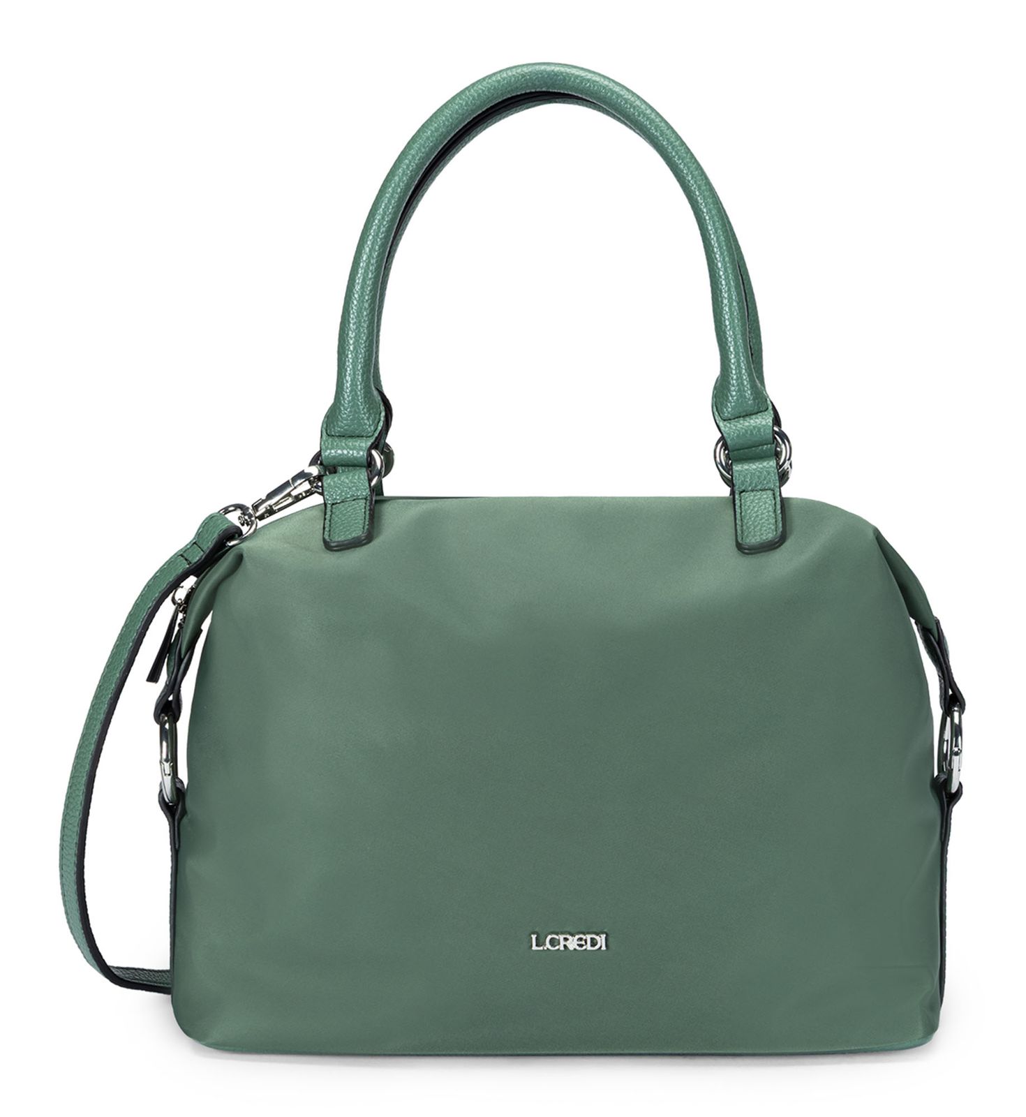 L.CREDI Stravel Handbag Deep Green