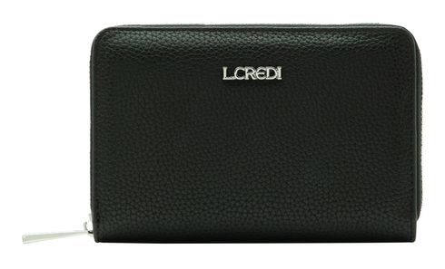 L.CREDI Perla Zip Around Wallet S Black L.CREDI Perla Zip Around Wallet S Black