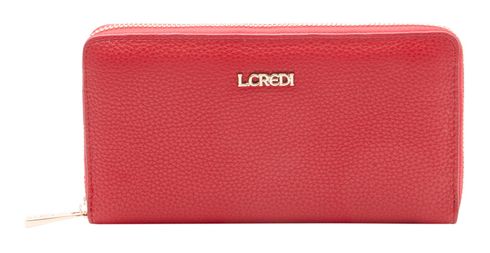 L.CREDI Perla Zip Around Wallet Red L.CREDI Perla Zip Around Wallet Red