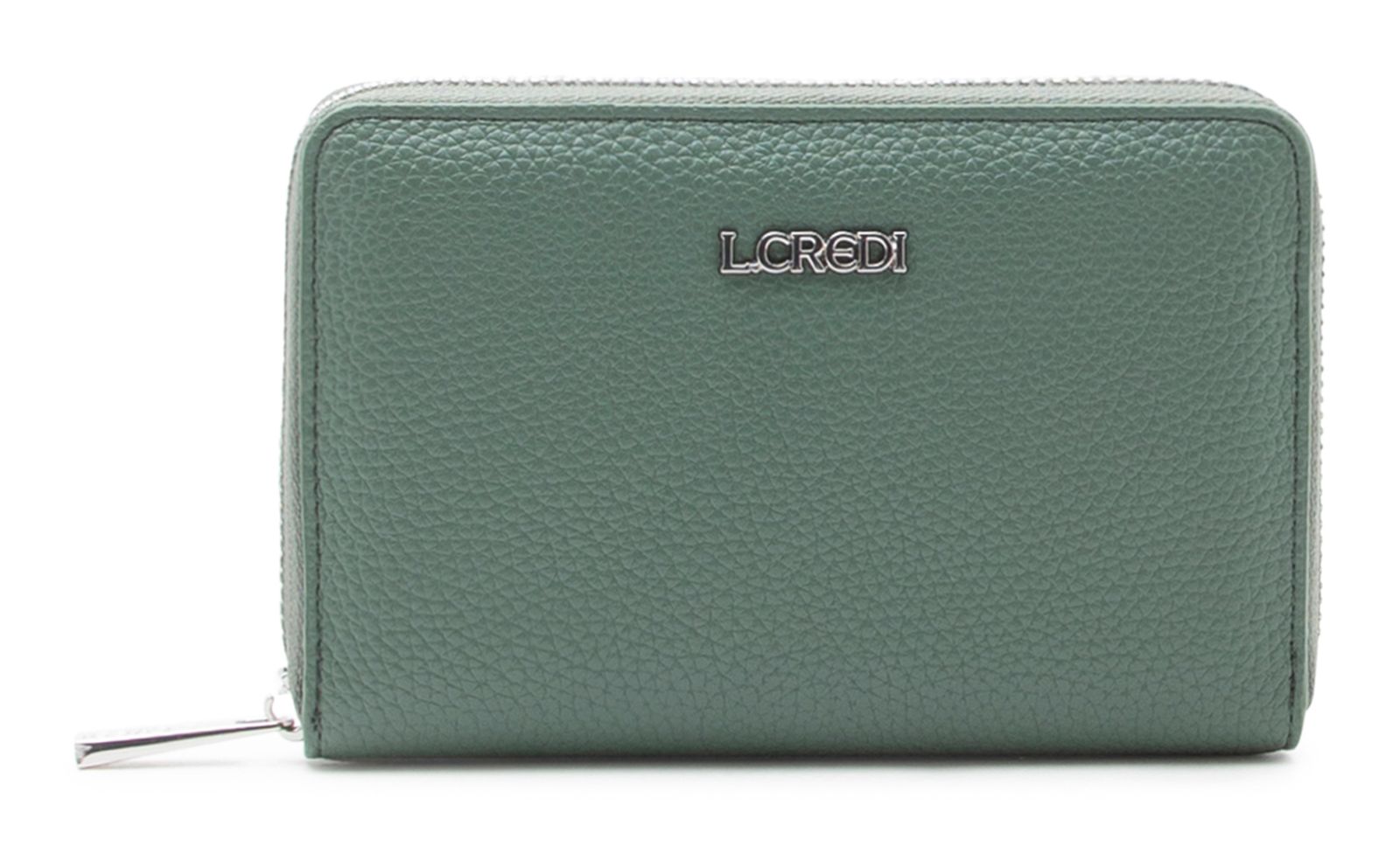 L.CREDI Perla Zip Around Wallet S Deep Green