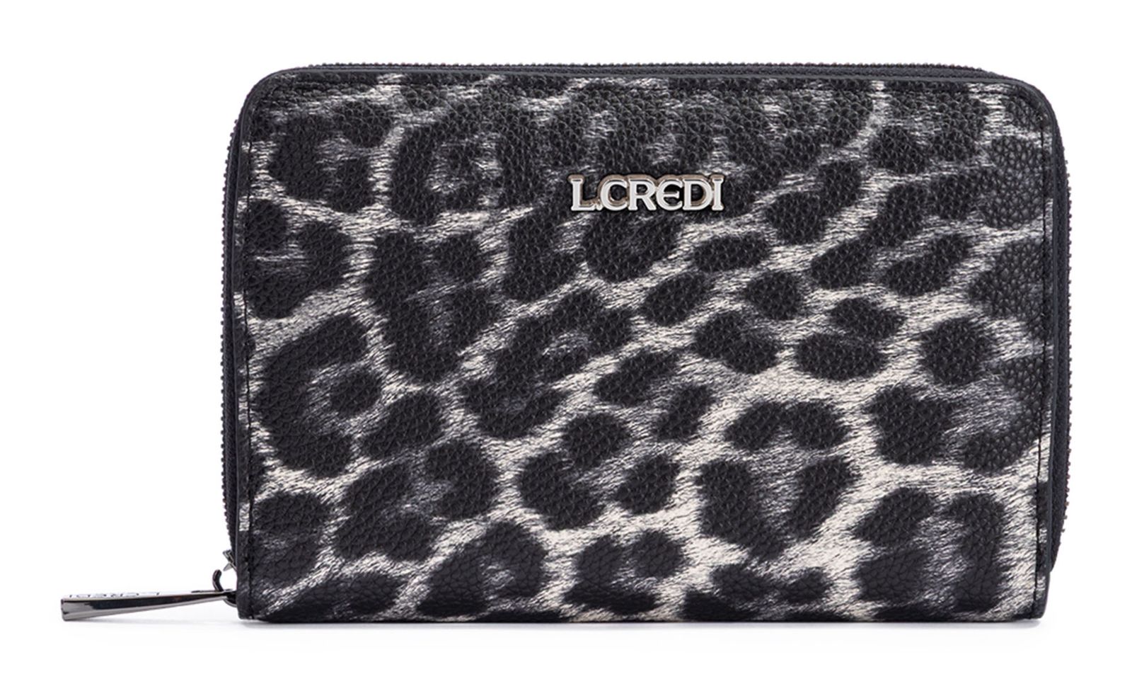 L.CREDI Sigal Zip Around Wallet Black / Mix