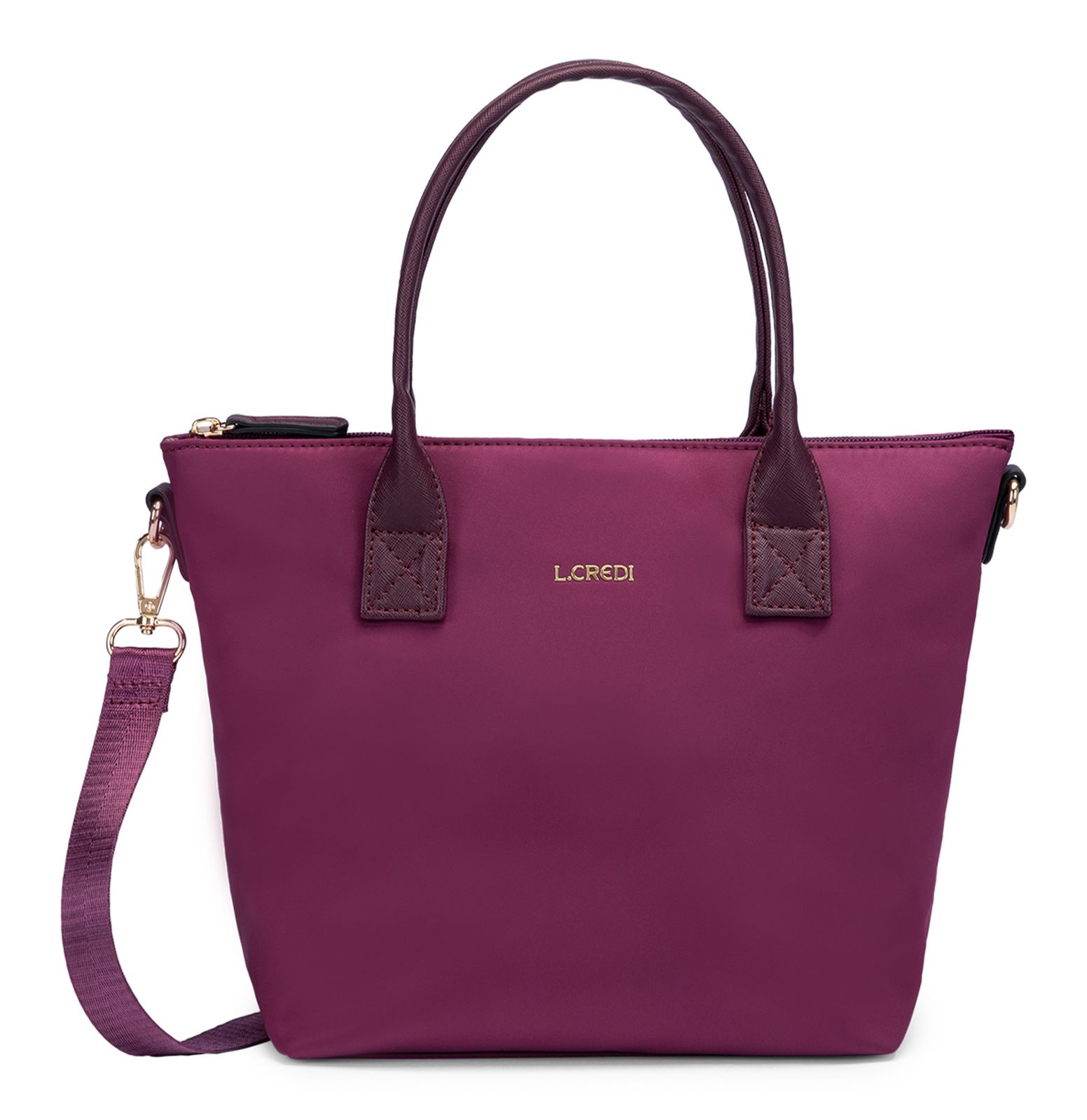 L.CREDI Pura Hand Bag Dark Berry