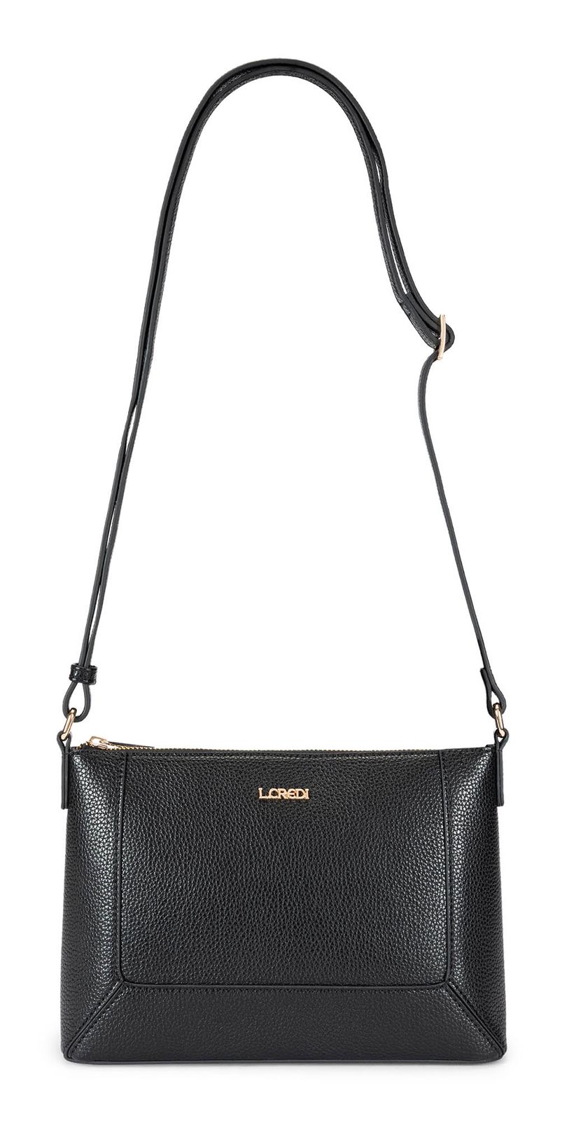 L.CREDI Sapphira Crossbody Bag Black