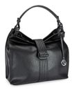 L.CREDI Santina Hobo Bag Black