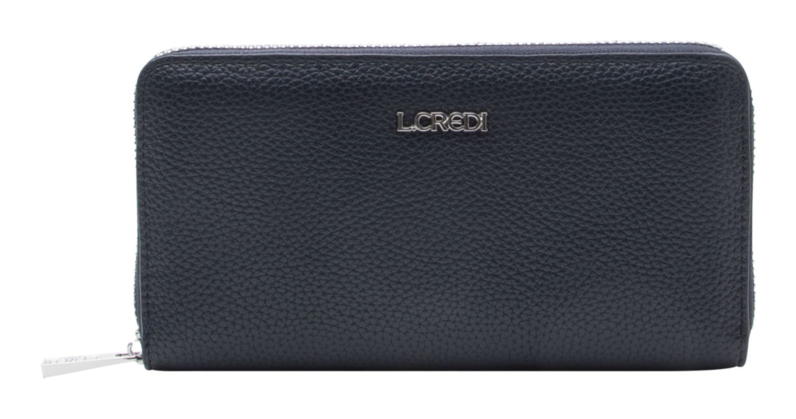 L.CREDI Perla Zip Around Wallet Marine