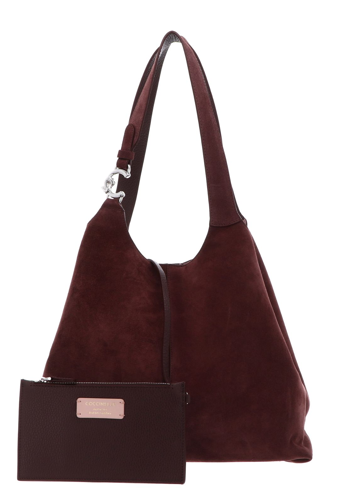 COCCINELLE C-Easy Suede Handbag Berry / Berry