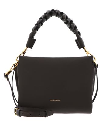 COCCINELLE Boheme Grana Double Crossbody Double Grainy Leather Fango / Honey COCCINELLE Boheme Grana Double Crossbody Double Grainy Leather Fango / Honey