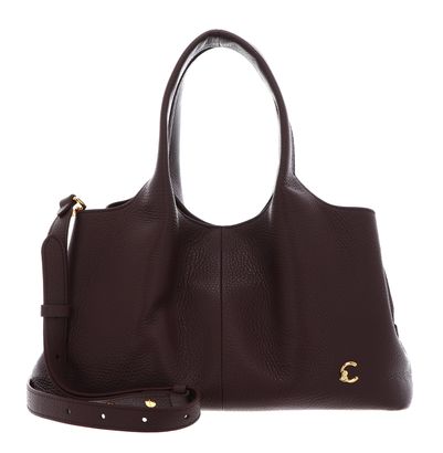 COCCINELLE Nell Handbag Grained Leather Berry COCCINELLE Nell Handbag Grained Leather Berry