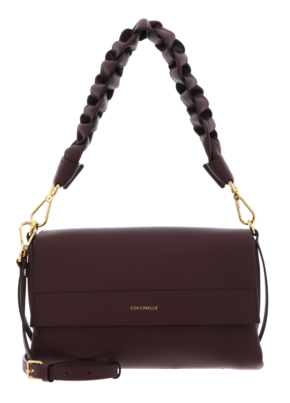 COCCINELLE Boheme Grana Double Shoulder Bag Berry / Wint. Rose