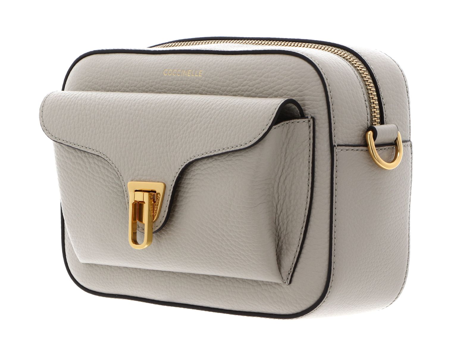 COCCINELLE Beat Soft Ribb Crossbody Bag Grained Leather Eucalipto COCCINELLE Beat Soft Ribb Crossbody Bag Grained Leather Eucalipto