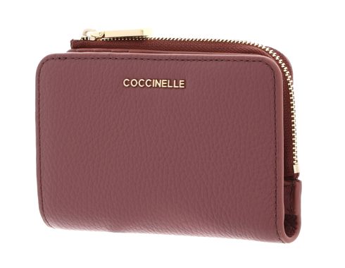 COCCINELLE Metallic Soft Wallet Winter Rose