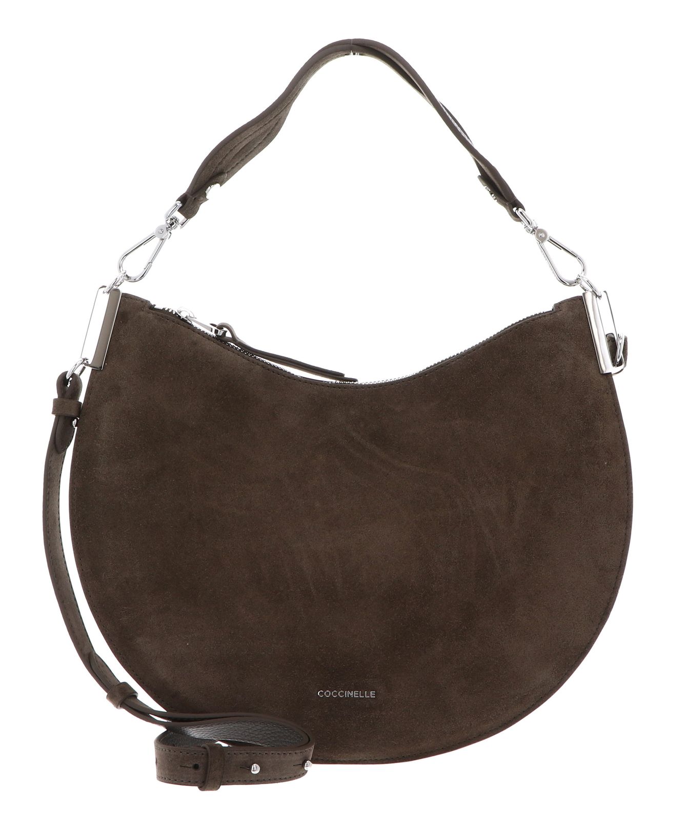 COCCINELLE Sunup Handbag Suede Leather Fango