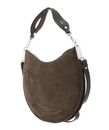 COCCINELLE Sunup Handbag Suede Leather Fango COCCINELLE Sunup Handbag Suede Leather Fango