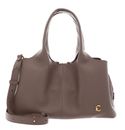 COCCINELLE Nell Handbag Grained Leather Warm Taupe COCCINELLE Nell Handbag Grained Leather Warm Taupe