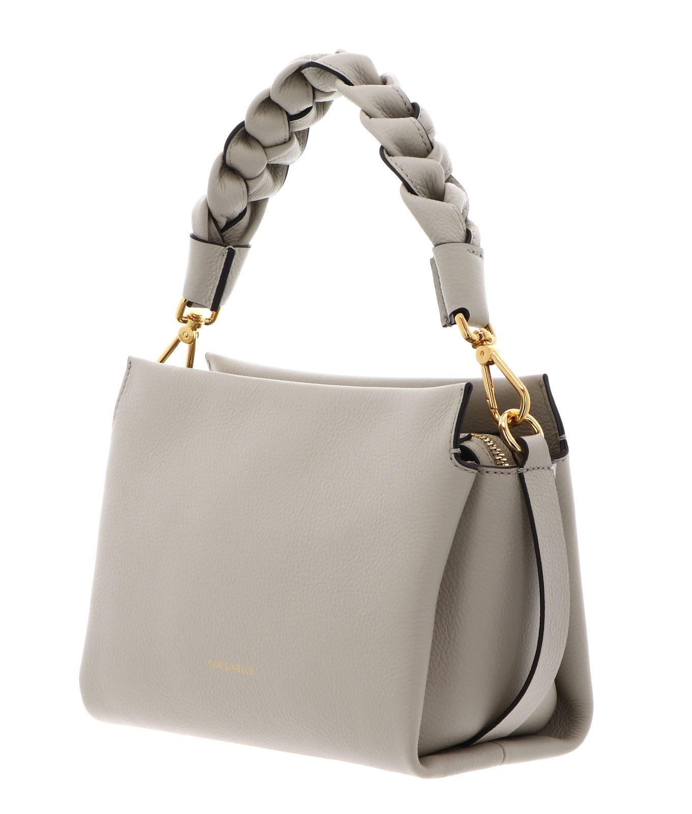 COCCINELLE Boheme Grana Double Crossbody Double Grainy Leather Eucalipto / Fango COCCINELLE Boheme Grana Double Crossbody Double Grainy Leather Eucalipto / Fango