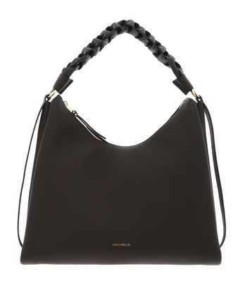 COCCINELLE Boheme Grana Double Shoulder Bag L Fango / Honey