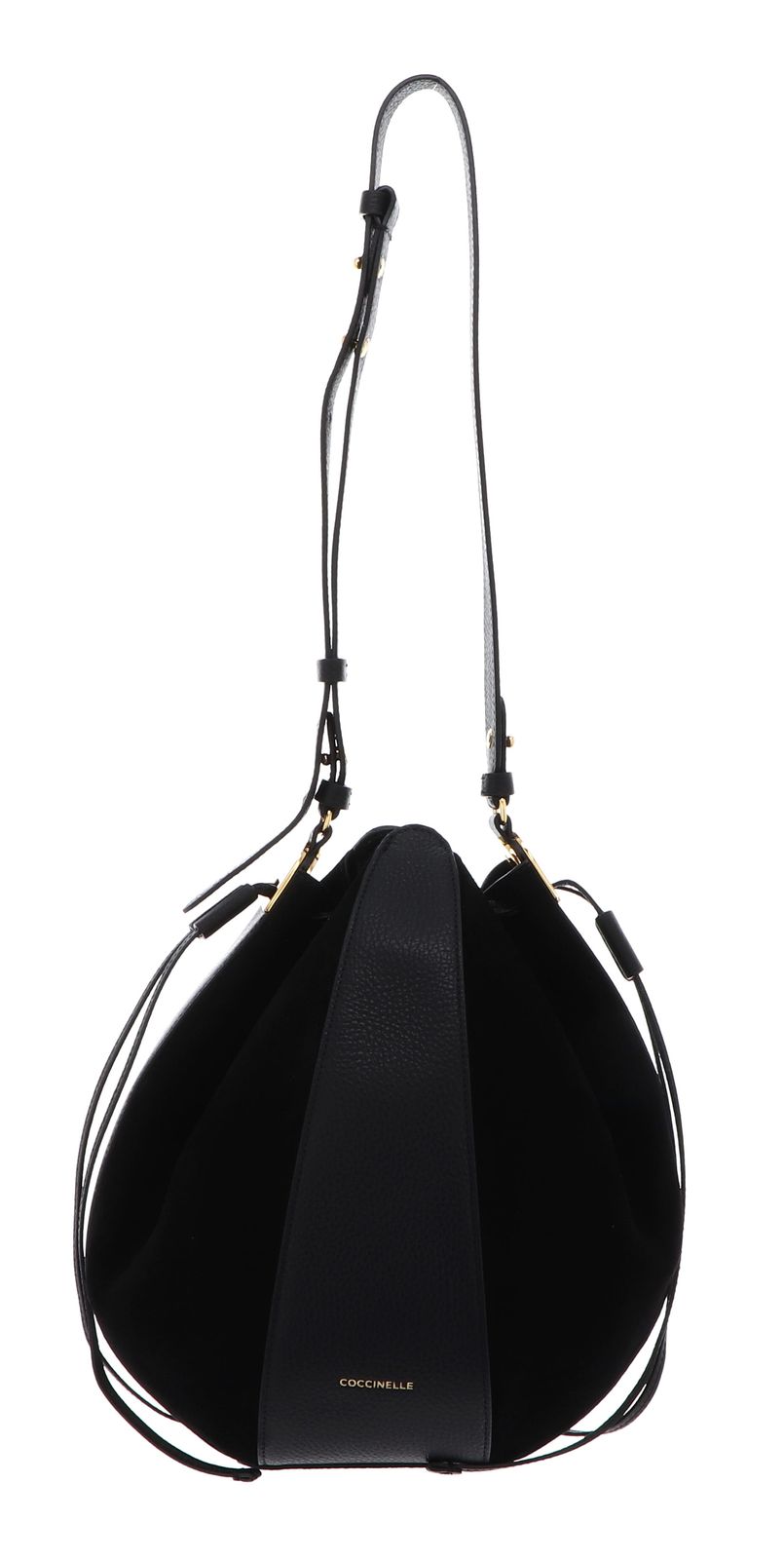COCCINELLE Boom Handbag Grained Leather / Suede Leather Noir / Noir COCCINELLE Boom Handbag Grained Leather / Suede Leather Noir / Noir