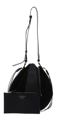 COCCINELLE Boom Handbag Grained Leather / Suede Leather Noir / Noir COCCINELLE Boom Handbag Grained Leather / Suede Leather Noir / Noir