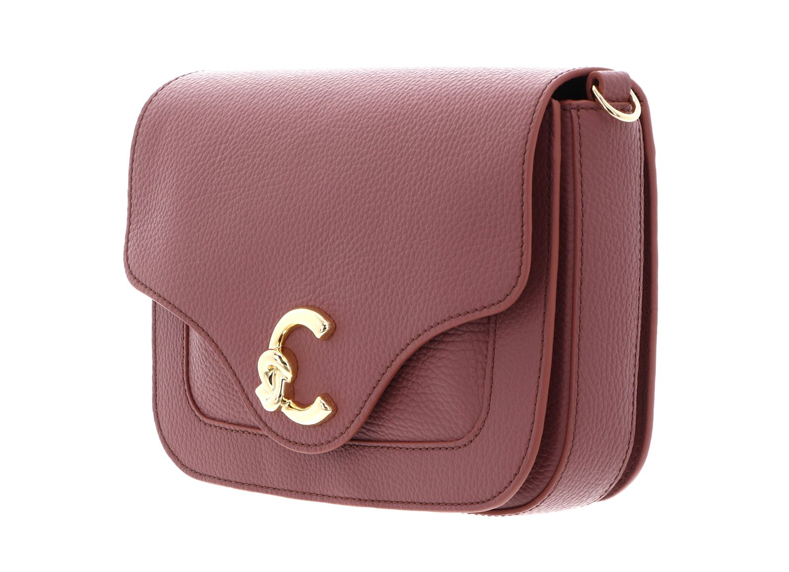 COCCINELLE C-Me Crossbody Bag Grained Leather Winter Rose COCCINELLE C-Me Crossbody Bag Grained Leather Winter Rose