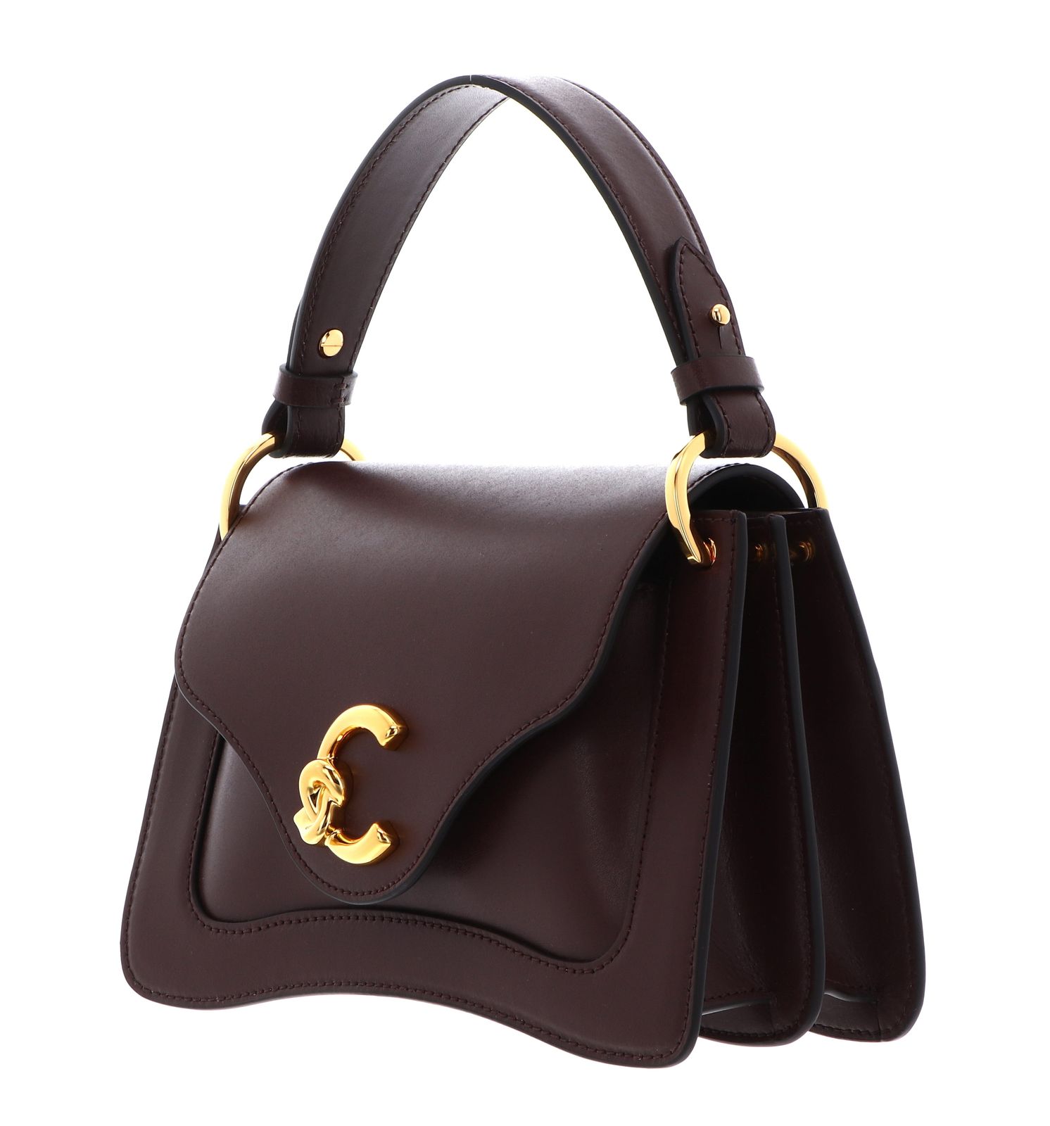 COCCINELLE C-Me Calf Handbag Smooth Leather Berry COCCINELLE C-Me Calf Handbag Smooth Leather Berry