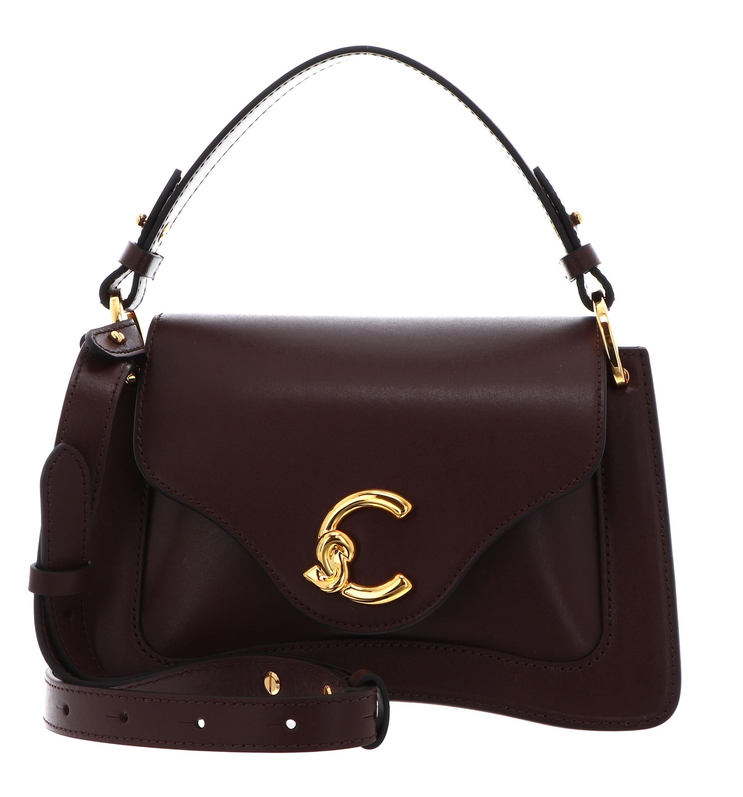 COCCINELLE C-Me Calf Handbag Smooth Leather Berry