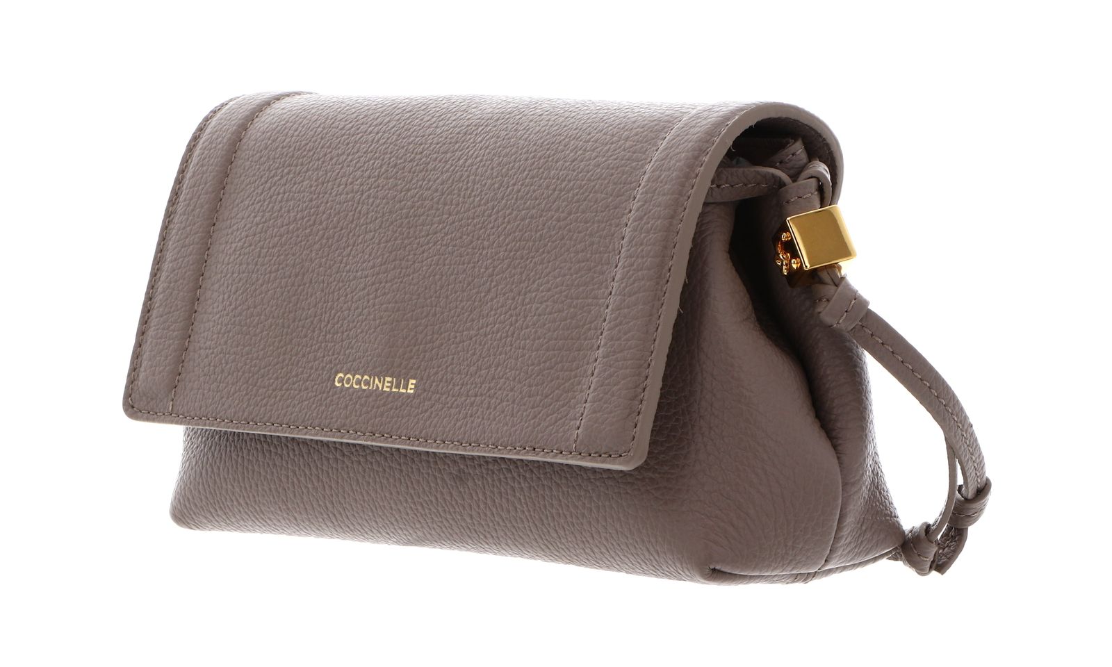 COCCINELLE Thess Mini Bag Grained Leather Warm Taupe COCCINELLE Thess Mini Bag Grained Leather Warm Taupe
