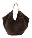 COCCINELLE Smash Handbag Suede Leather / Smooth Leather Fango / Fango COCCINELLE Smash Handbag Suede Leather / Smooth Leather Fango / Fango