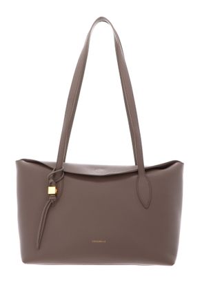 COCCINELLE Thess Handbag Grained Leather Warm Taupe COCCINELLE Thess Handbag Grained Leather Warm Taupe