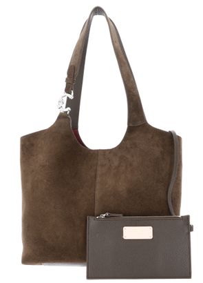 COCCINELLE C-Easy Suede Handbag Fango / Fango