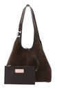 COCCINELLE C-Easy Suede Handbag Fango / Fango