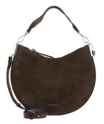 COCCINELLE Sunup Handbag Suede Leather Fango COCCINELLE Sunup Handbag Suede Leather Fango