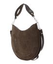 COCCINELLE Sunup Handbag Suede Leather Fango COCCINELLE Sunup Handbag Suede Leather Fango