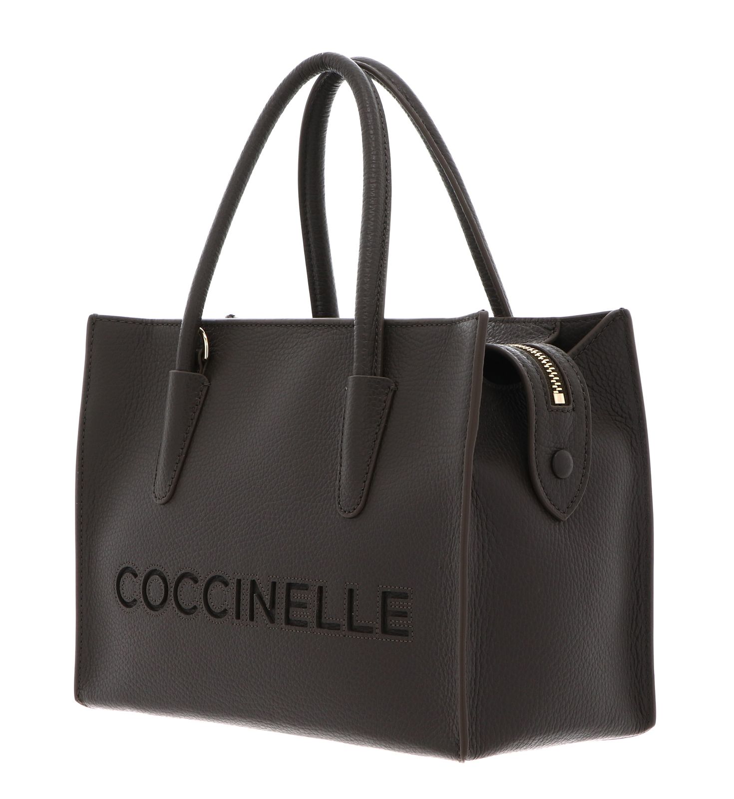 COCCINELLE Myrtha26 Handbag Grained Leather Fango COCCINELLE Myrtha26 Handbag Grained Leather Fango