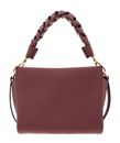 COCCINELLE Boheme Grana Double Crossbody Double Grainy Leather Wint. Rose / Berry COCCINELLE Boheme Grana Double Crossbody Double Grainy Leather Wint. Rose / Berry