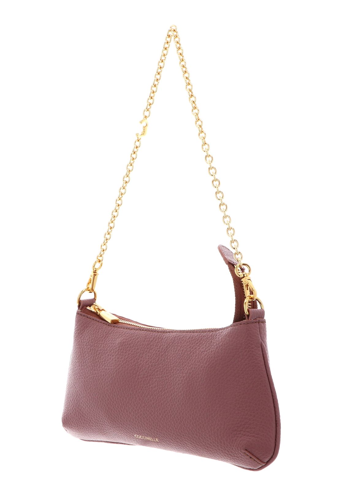 COCCINELLE C-Me Chain Mini Bag Grained Leather Winter Rose COCCINELLE C-Me Chain Mini Bag Grained Leather Winter Rose
