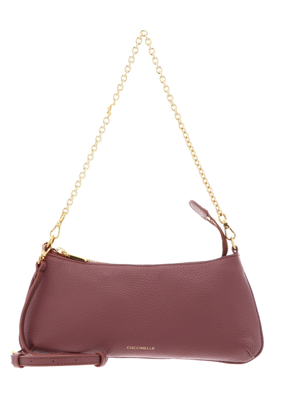 COCCINELLE C-Me Chain Mini Bag Grained Leather Winter Rose