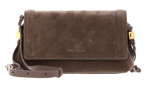 COCCINELLE Thess Mini Bag Suede Leather / Grained Leather Warm Ta / Warm Ta COCCINELLE Thess Mini Bag Suede Leather / Grained Leather Warm Ta / Warm Ta