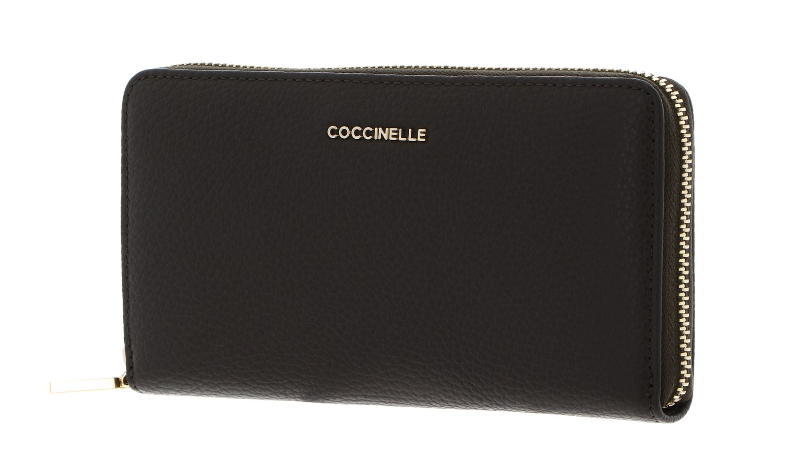 COCCINELLE Metallic Soft Wallet Grained Leather Fango