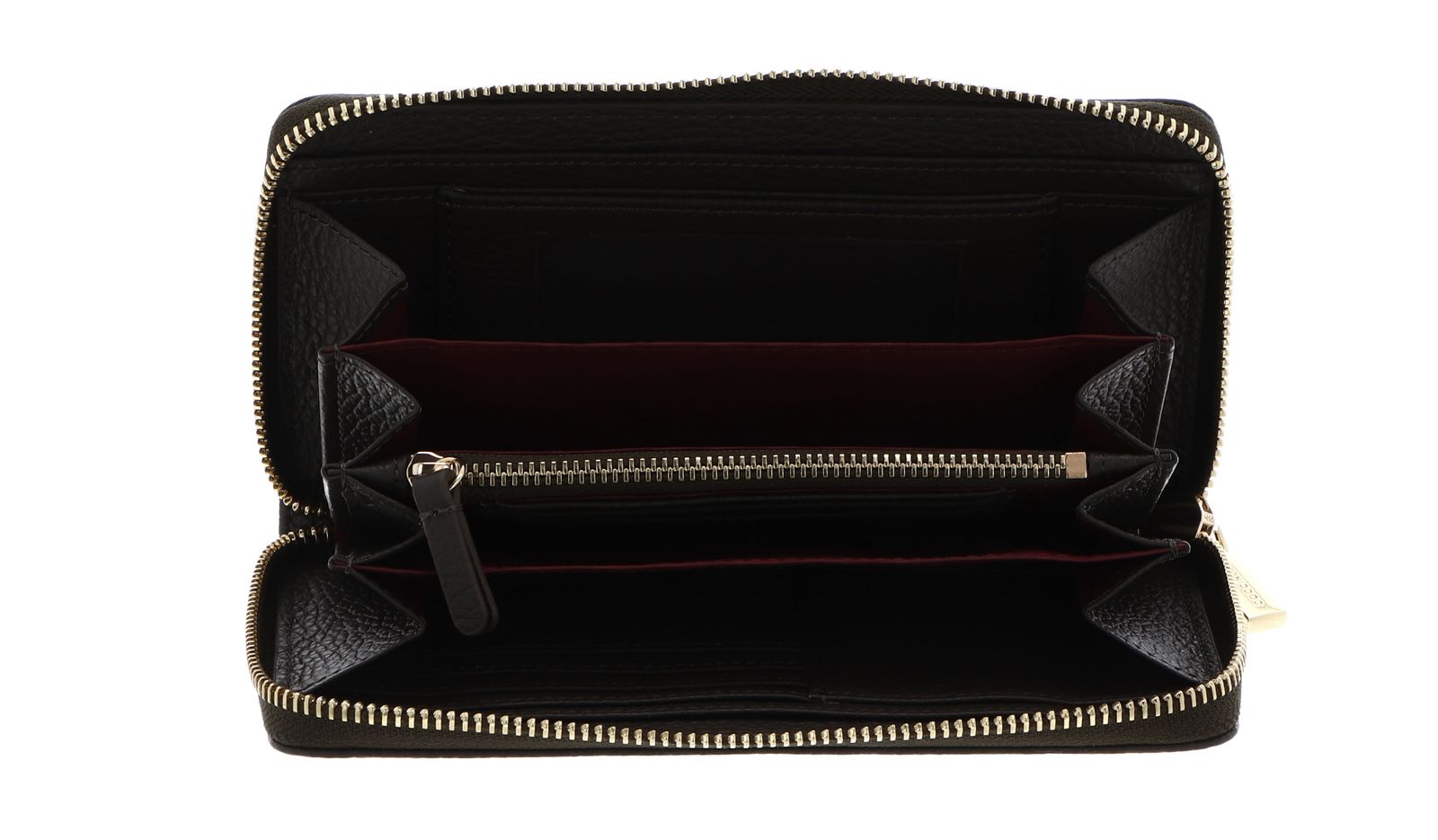 COCCINELLE Metallic Soft Wallet Grained Leather Fango COCCINELLE Metallic Soft Wallet Grained Leather Fango