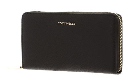 COCCINELLE Metallic Soft Wallet Grained Leather Fango