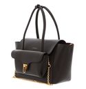COCCINELLE Double Beat Grained Leather Handbag Fango COCCINELLE Double Beat Grained Leather Handbag Fango