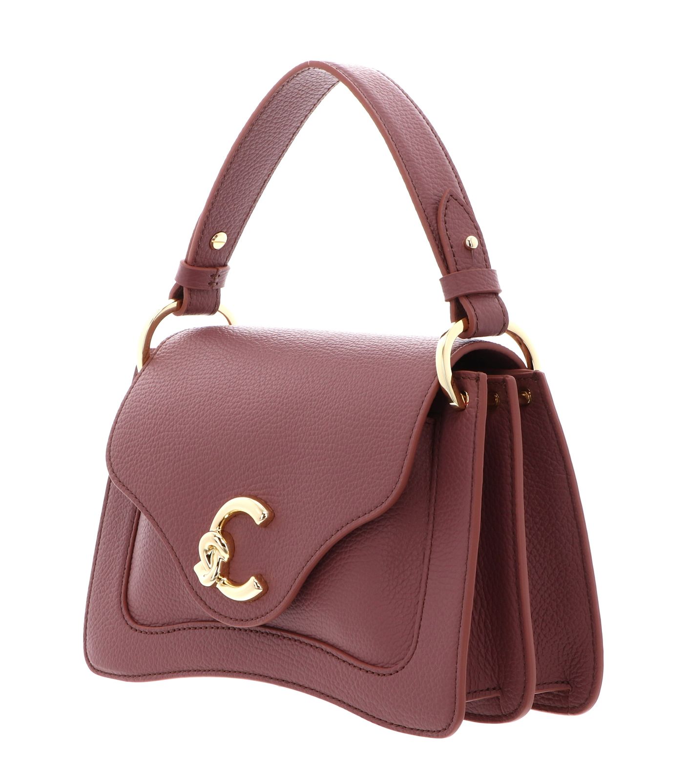 COCCINELLE C-Me Handbag Grained Leather Winter Rose COCCINELLE C-Me Handbag Grained Leather Winter Rose