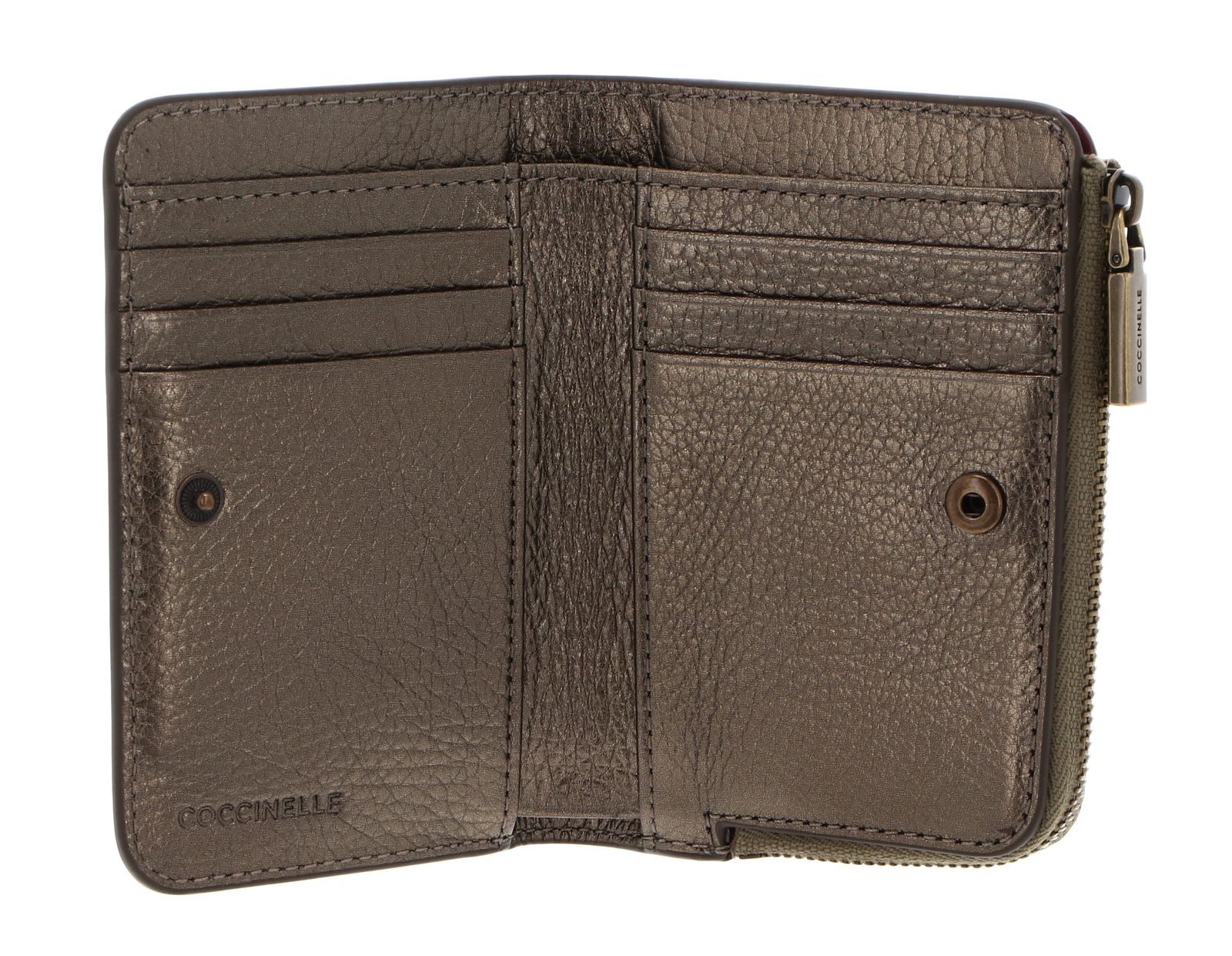 COCCINELLE Metallic Soft Wallet Antique Brass COCCINELLE Metallic Soft Wallet Antique Brass