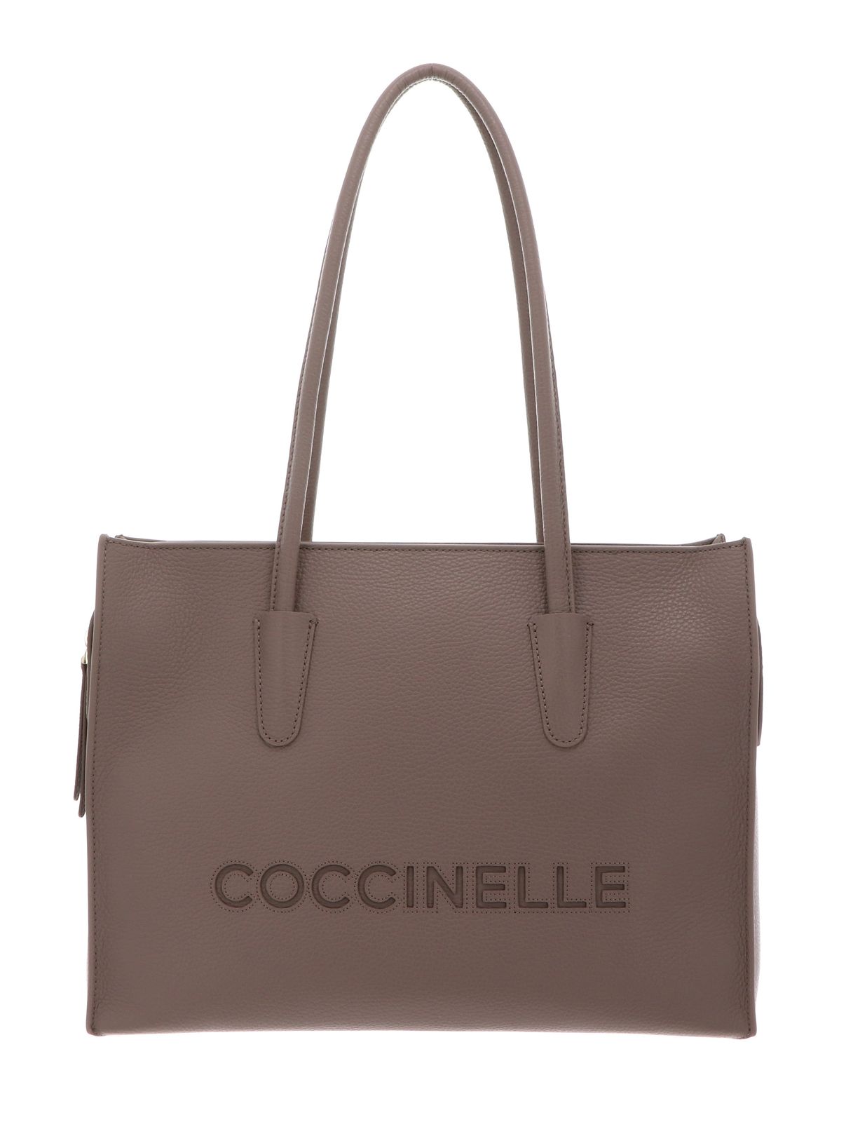 COCCINELLE Myrtha26 Handbag Grained Leather Warm Taupe